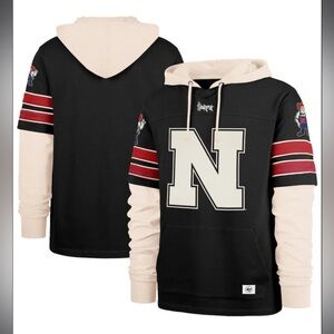 47 Men's Huskers Split Zone Cornerback Lacer Hoodie Sweater NWT Size M